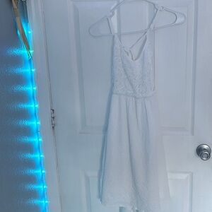 Elegant White Lace Dress